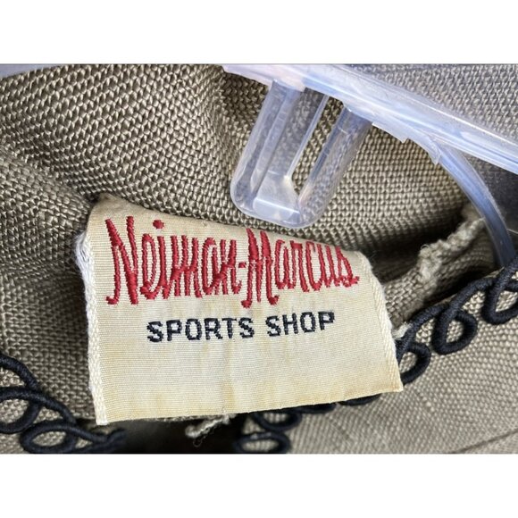 C 1970s Bonnie Cashin Linen Coat Duster Mon Symbol Mandarin Collar - Picture 6 of 7